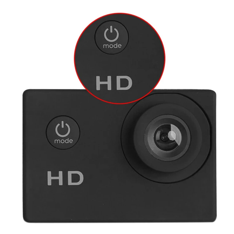 

EV5000 Action Camera, 12MP 500W Pixels 2 Inch LCD Screen, Waterproof Sports Cam 120 Degree Wide Angle Lens, 30M Sport Camera DV