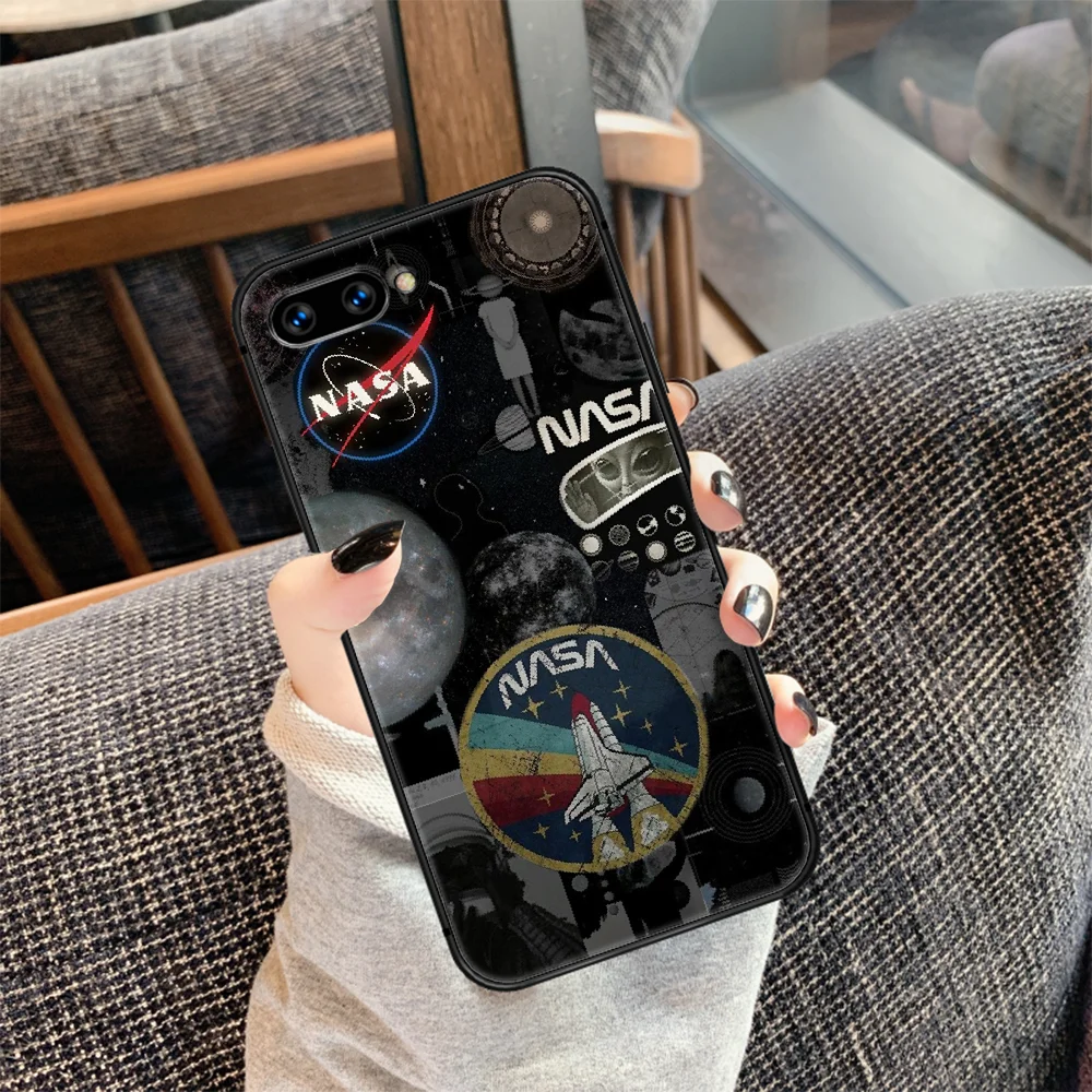

Aerospace Nasas Phone Case Cover Hull For HUAWEI honor 7a 8 8s 8a 8x 9 9x 10 20 i Lite Pro black Cover 3D Waterproof Luxury