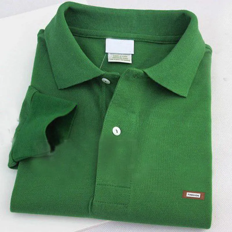 Мужские рубашки поло с длинным рукавом Повседневные Классические брендовые из