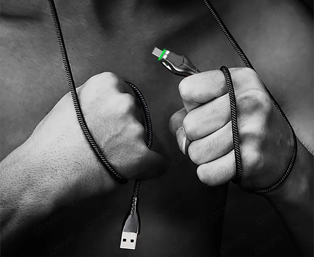 Кабель USB Type-C 5A провод для быстрой зарядки шнур Новая Черная Мамба Samsung S21 Xiaomi 12 11