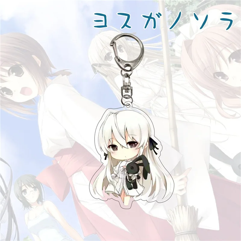 Японское аниме Yosuga No Sora Kasugano брелок с мультяшным принтом акриловые фигуры для