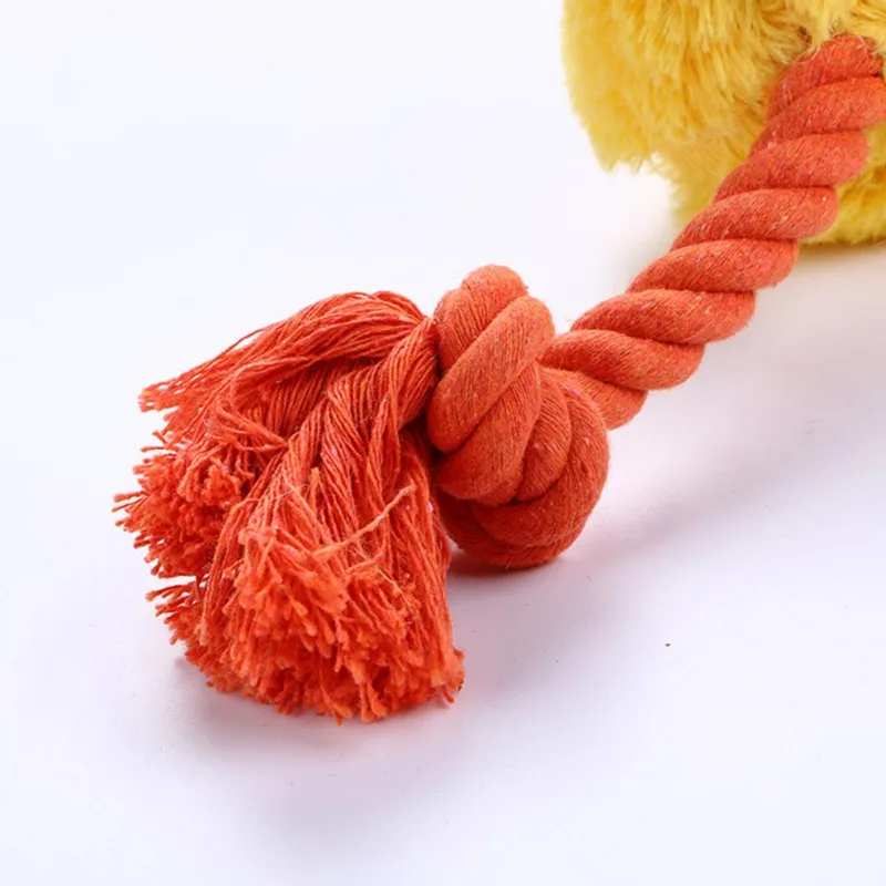 

Dog Toys Puppy Teething Cleaning Chew Toys Plush Ball Toy Pet Cotton Rope Toys Outdoor Training Interactive Toy