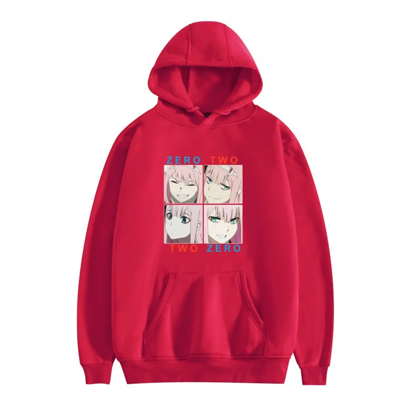 

Darling in the franxx Zero Two Hoodies Sweatshirt Women/men Harajuku Casual High Quality Winter Full Print Fashion Pullovers