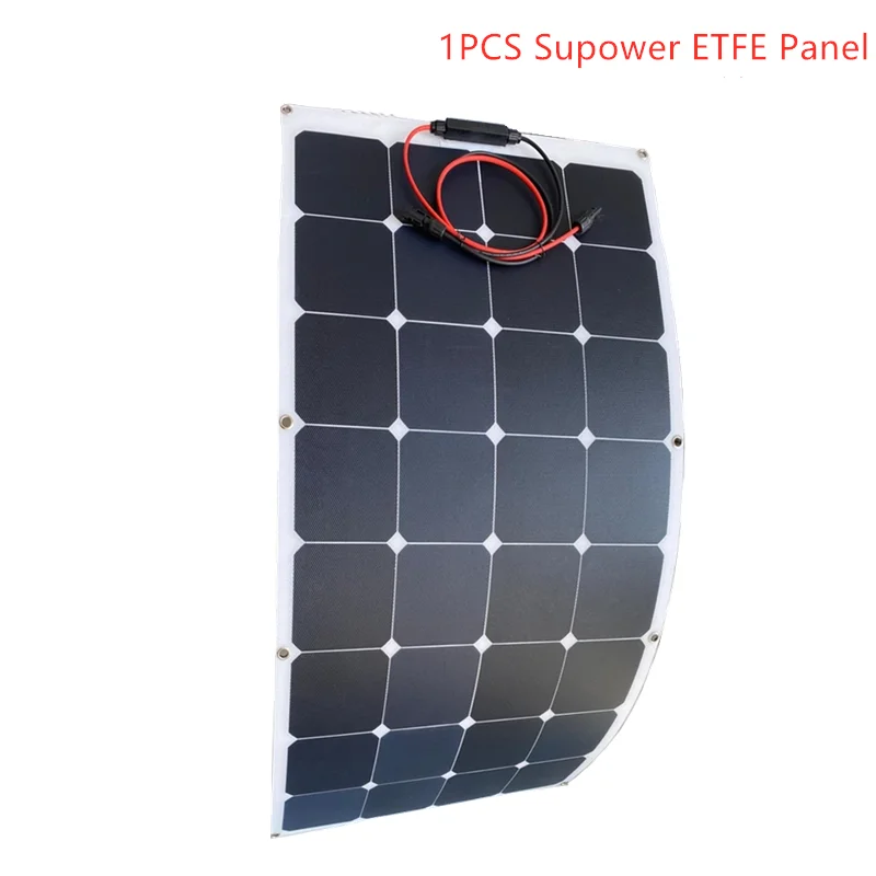 Легкий компактный дизайн Sunpower Солнечные батареи 12 в 100 Вт etfe/pet sunpower Гибкая