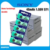 500pcs SONY 45mAh AG6 371 SR920SW LR920 171 370 371 L921 LR69 SR920 SR69 1.55V Button Cell watch Coin Silver Oxide Battery