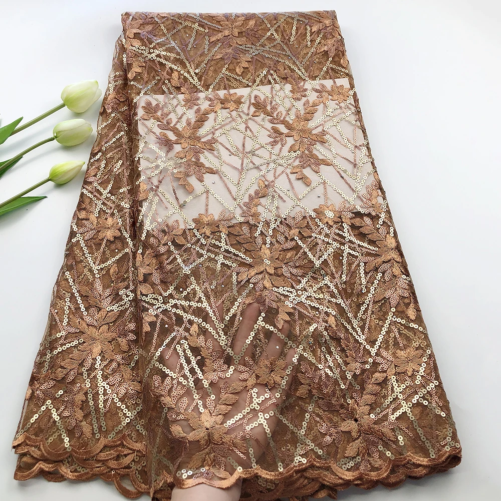 Удивительная последовательность африканская французская Вуаль Сетка органза