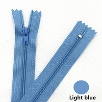 10pcs 4inch 24inch10cm 60cmlight blue nylon coil zippers for tailor sewing crafts nylon zippers bulk