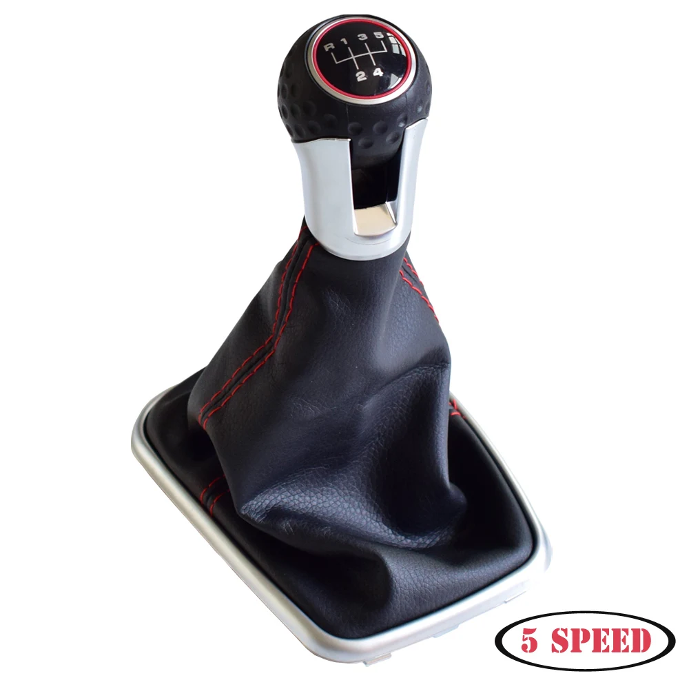 5 Speed Ручной 5 6 Скоростной автомобильный Стайлинг для VW Bora MK4 Golf 4 Jetta4 1998-2004 рукоятка для рычага переключения передач гандбол с гетром крышка багажника - Название цвета: 5 Speed