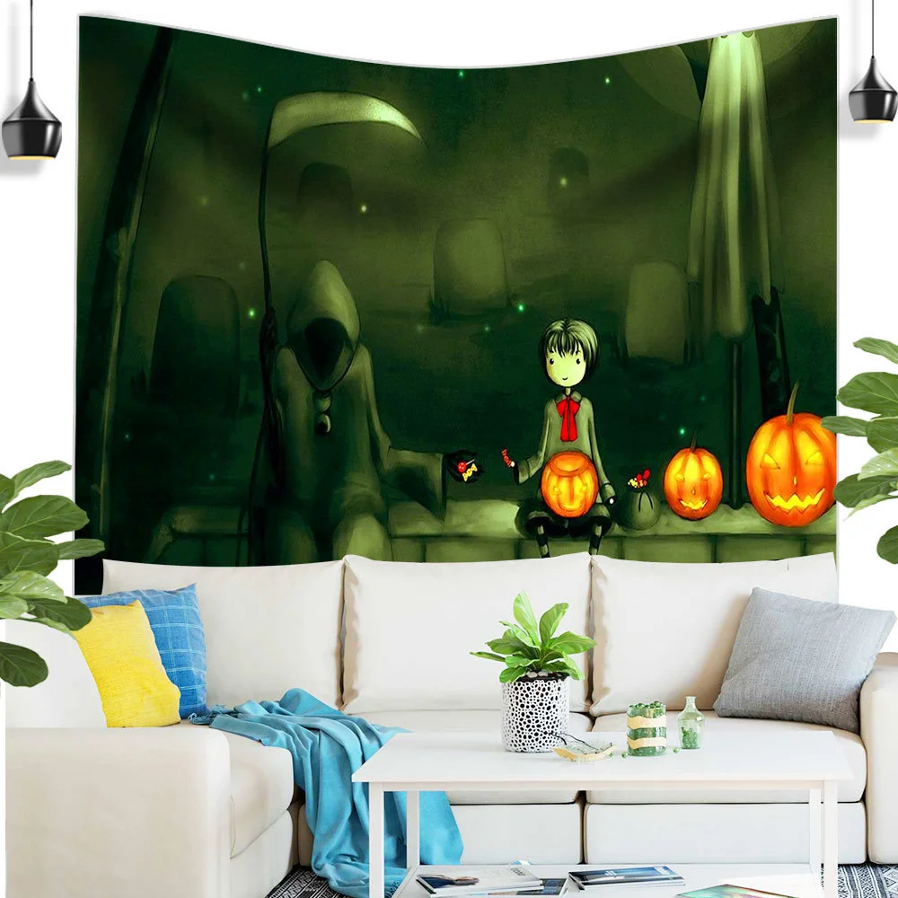 Тематический фон на Хэллоуин мультяшный Настенный декор для комнаты спальни