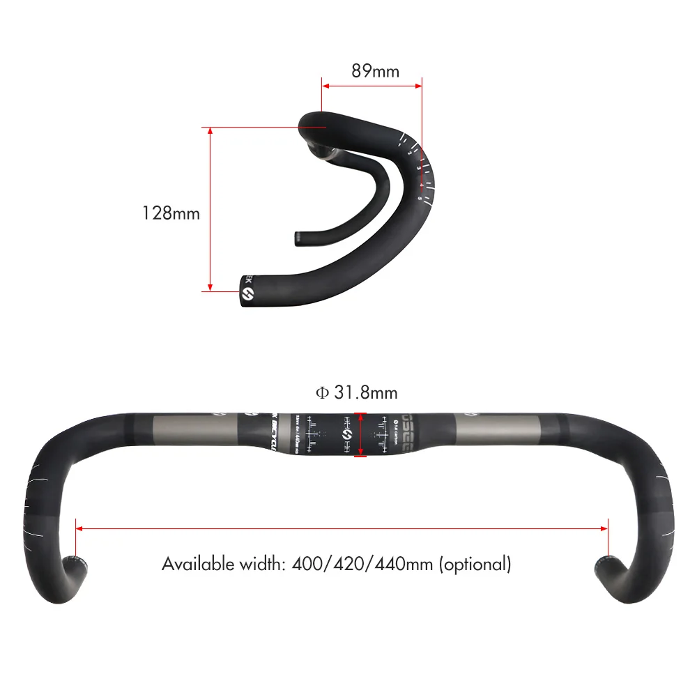 31 8 мм углеродного глушитель выхлопной трубы Грипсы для шоссейного велосипеда