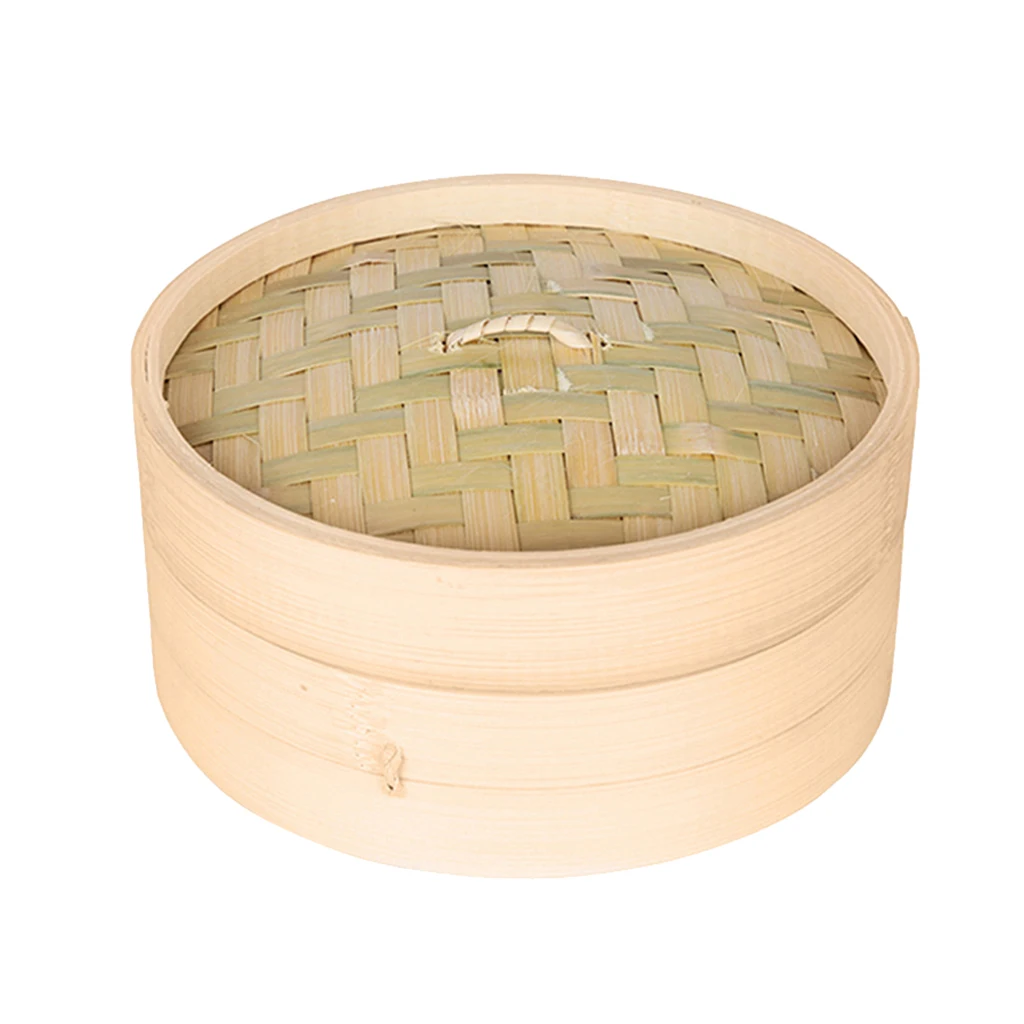 

15cm 18cm 21cm Bamboo Steamer Round Sum Steamer Kitchen Food Steamer