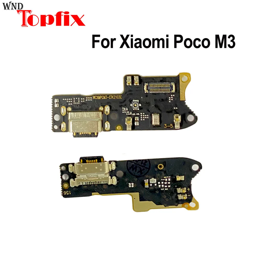 

Шлейф для зарядного порта USB для Xiaomi Poco M3, штекер зарядного порта Poco M3, Подключение платы, запасные части