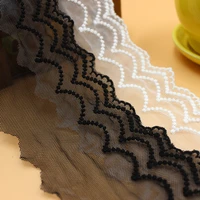 black off white mesh lace trim accessories diy handmade tablecloth curtain decoration net cloth embroidery skirt