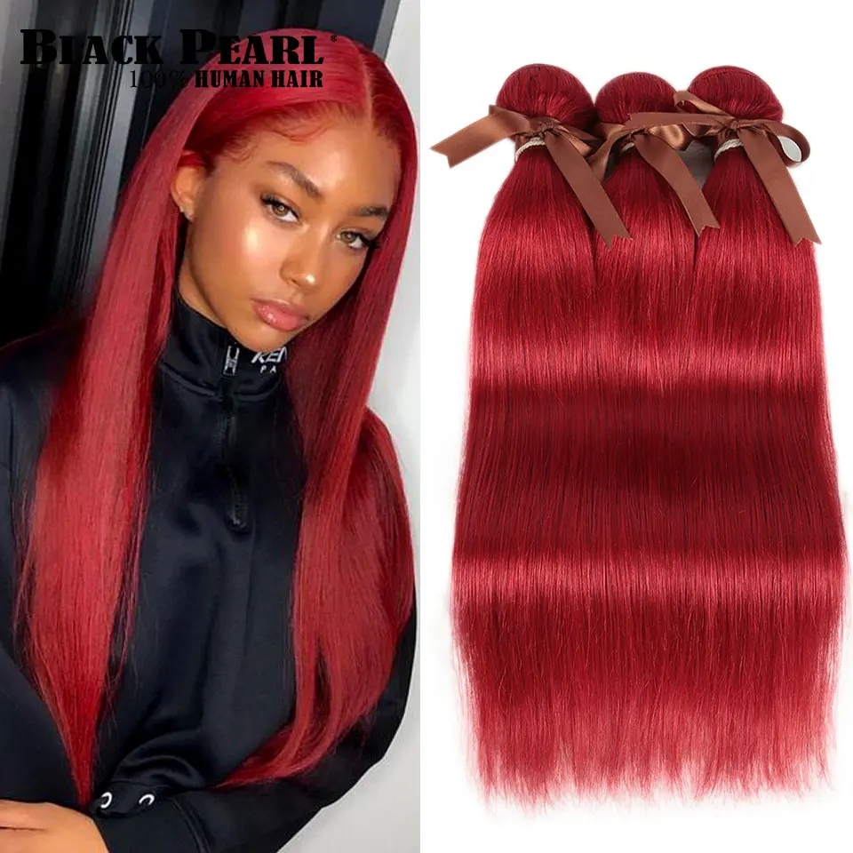 Черный жемчуг бразильские пучки прямых и волнистых волос человеческие волосы