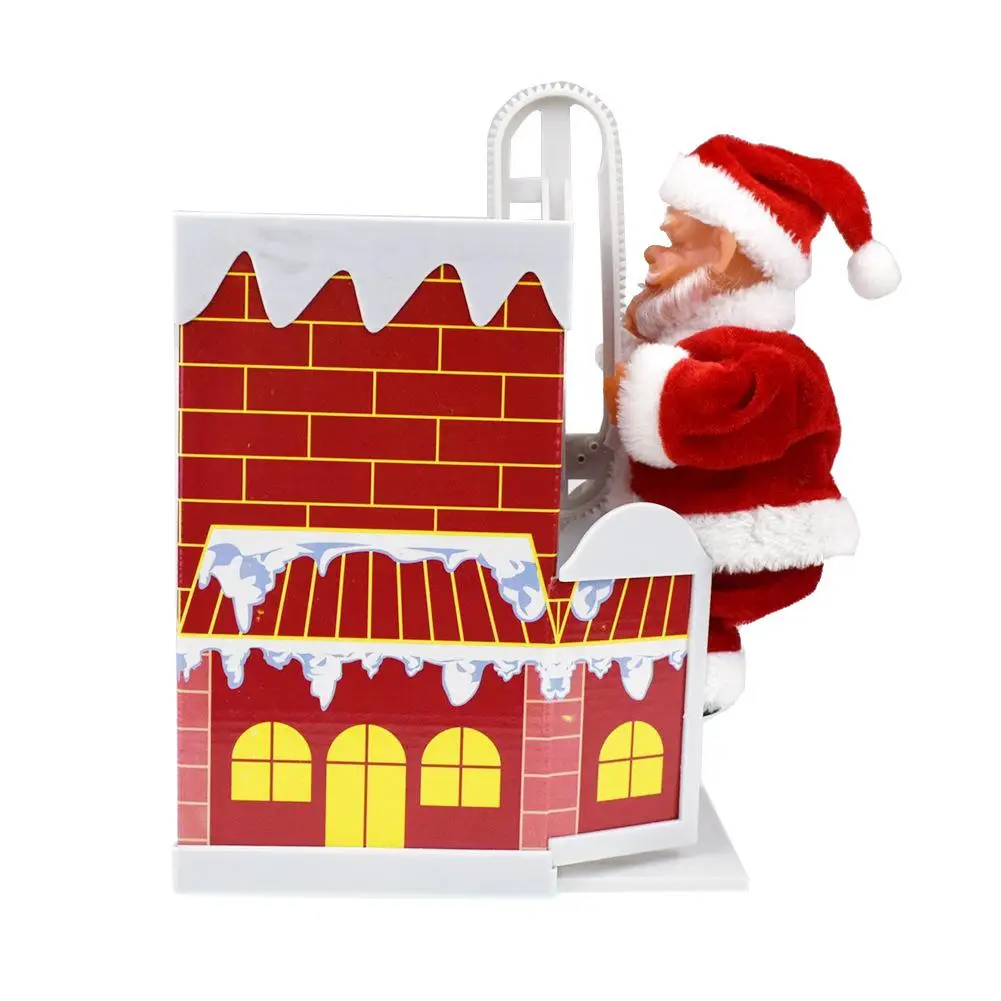 

Climbing Chimney Santa Claus Electric Toy with Music Christmas Novelty Funny Toys for Children New Year Xmas Gift Electric Toys