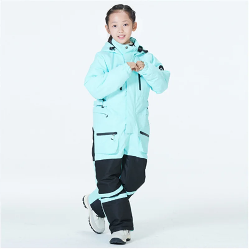 

Winter New Boys And Girls Ski Suits Warm Breathable One-piece Ski Suits Outdoor Trekking Hiking Skiing Jacket And Pants Snow
