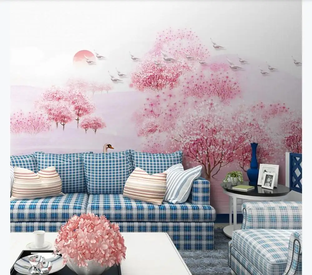 Индивидуальные Новые китайские эстетические настроения персиковый цвет ТВ