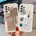 Чехол Funda для Samsung A32 4G, силиконовые чехлы для Samsung Galaxy A52 A52S 5G A53 S22 Ultra A12 A51 S20 FE S21 A50 A21S, мультяшный чехол