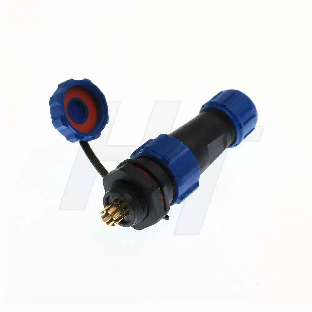 

2set SP13 9 Pin IP68 Waterproof Male Plug & Female Socket Rear install Circular Connector