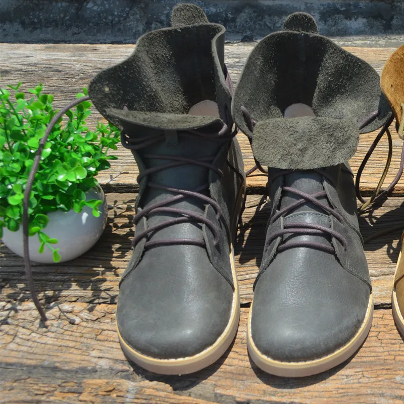 Dark Grey Careaymade/Ботинки Martin «Sen female» в европейском и американском стиле; полусапожки из натуральной кожи; женские мотоботы; 2 цвета - Цвет: Dark Grey