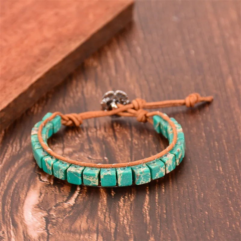 DIEZI Многоцветный этнический 7 Чакра кожаный браслет ручной работы горячий