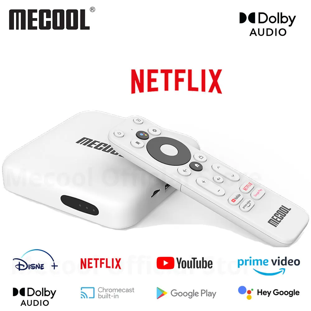 

MECOOL KM2 KM3 KM9 PRO Android 10 TV Box DDR4 11 Youtube Amlogic S905X2 WiFi 4K Premium Voice Control Netflixs Account tvbox