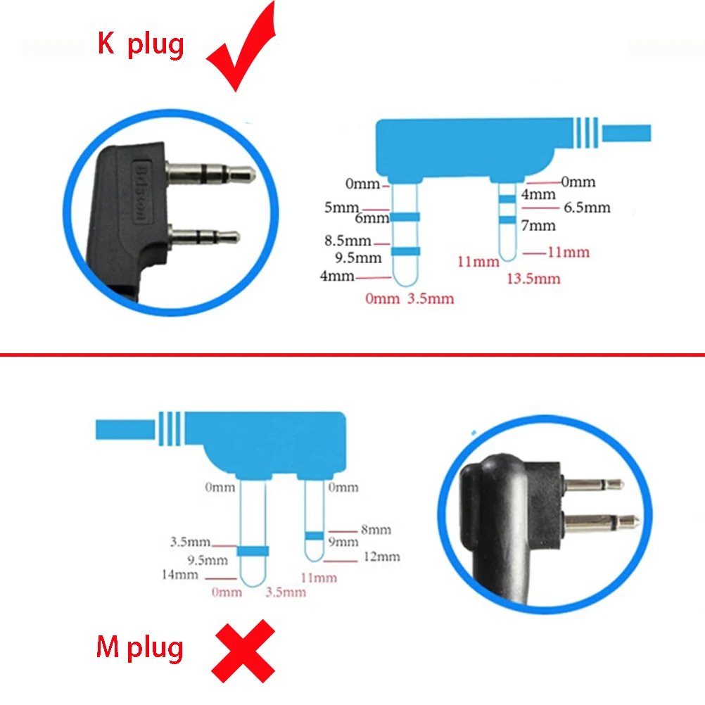 2-Pin Noise Reduction Concealment Air Dcut Earpiece for KENWOODE QUANSHENG PUXING WOUXUN HYT TYT BAOFENG UV5R 888S | Мобильные