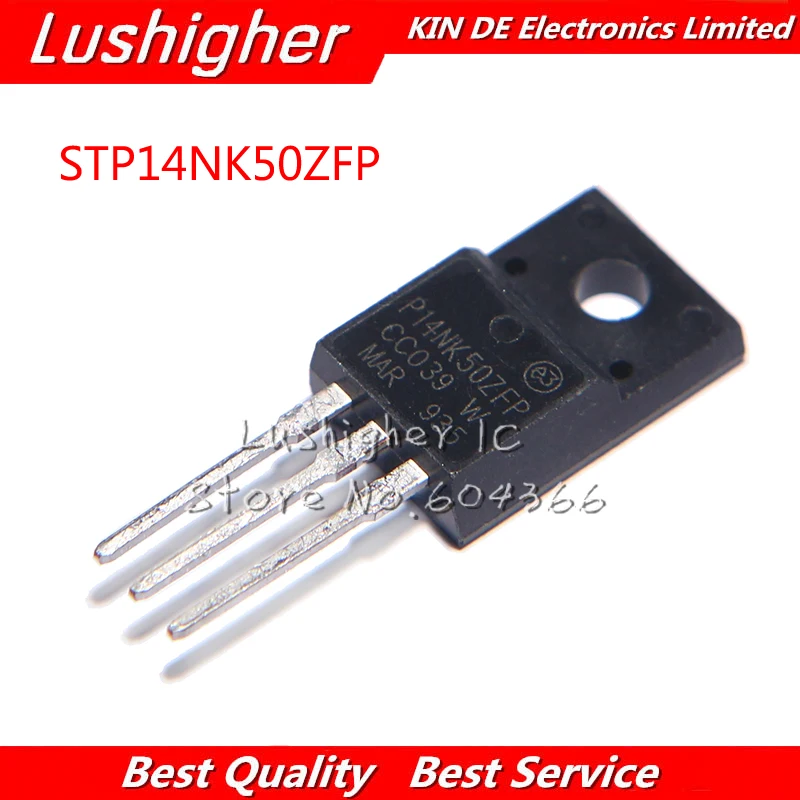 

10 шт. STP14NK50ZFP STP14NK50 P14NK50ZFP TO220F