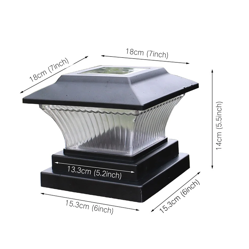 Солнечный светодиодный колонна светильник открытый фонарный столб лампа