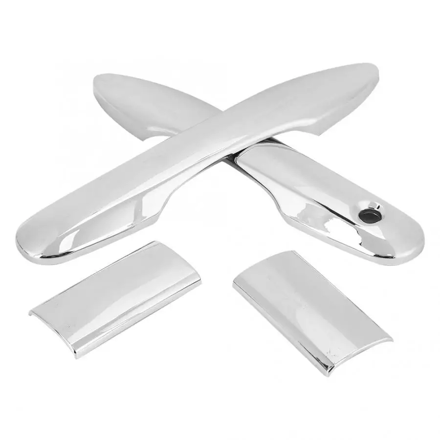 4 шт. хромированный Стайлинг ABS пластик Серебряная фотообложка отделка Подходит