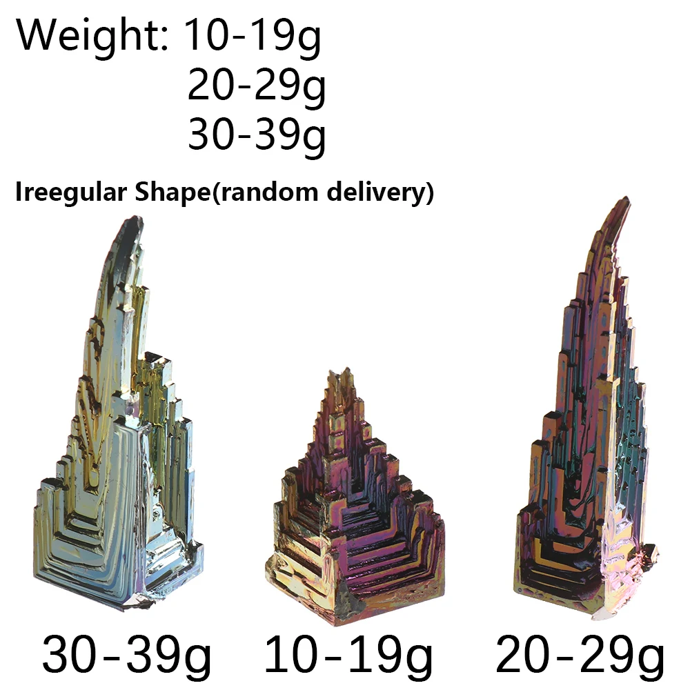 1 шт. натуральный кварцевый кристалл висмута руда кластер минеральное искусство