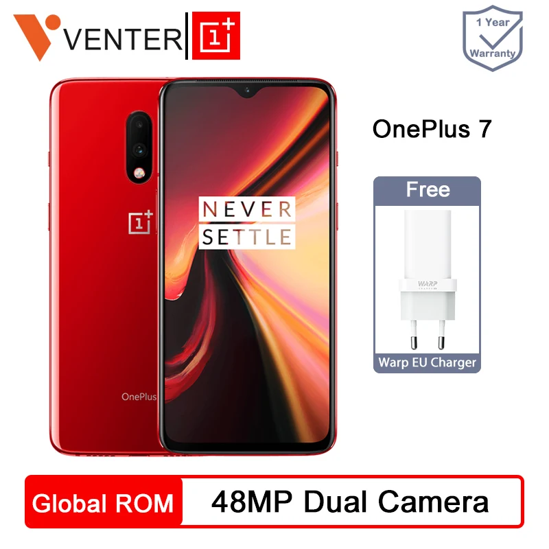 Oneplus 7 8 Гб 256 ГБ восьмиядерный смартфон Snapdragon 855 6 41 &quotAMOLED экран 48MP + 16MP двойная