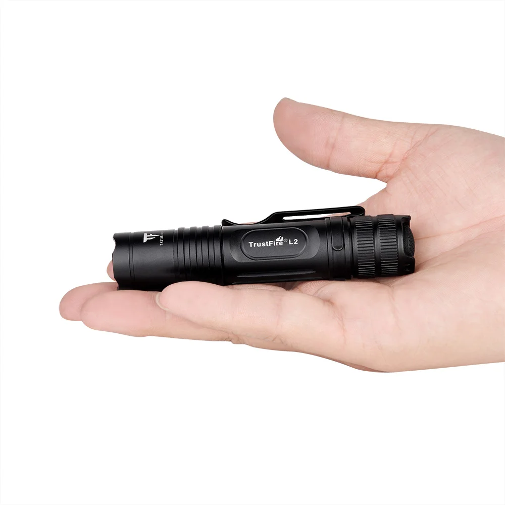 Trustfire L1 фонарь тактический EDC светодиодный фонарь с батареей AAA/10440 с зажимом, задний переключатель, наружная лампа для кемпинга, lanterna - Испускаемый цвет: Single Light