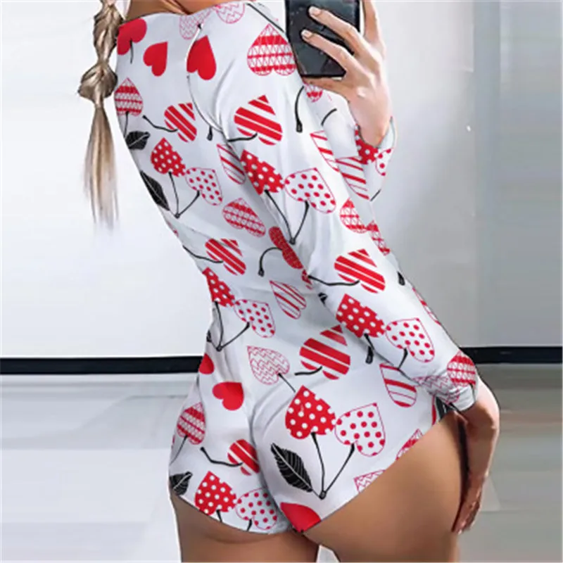 Женский комбинезон с V образным вырезом и длинным рукавом| |