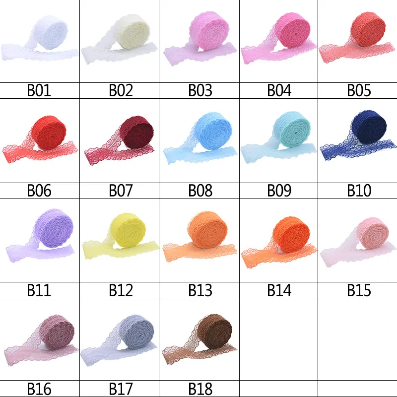 28 мм цветная кружевная лента в рулоне полые кружевные отделки ткань сделай сам