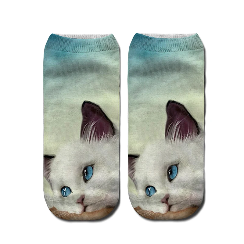 Мультяшные детали с рисунком Забавные милые творческие Носки 3D кота мультяшное