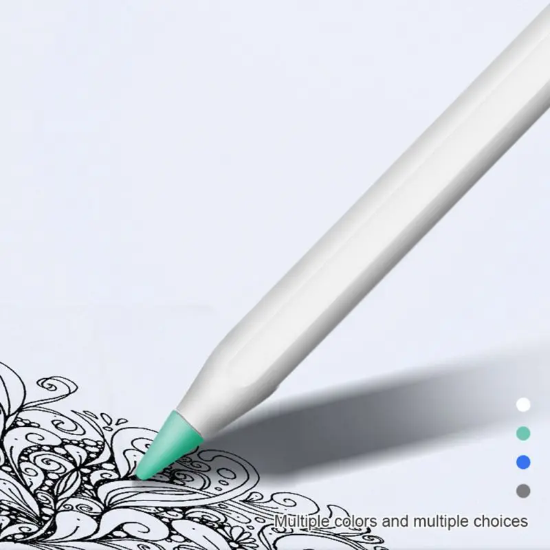 4 / 8 шт. защитный чехол с наконечником для Apple Pencil нескользящий бесшумный Сменный