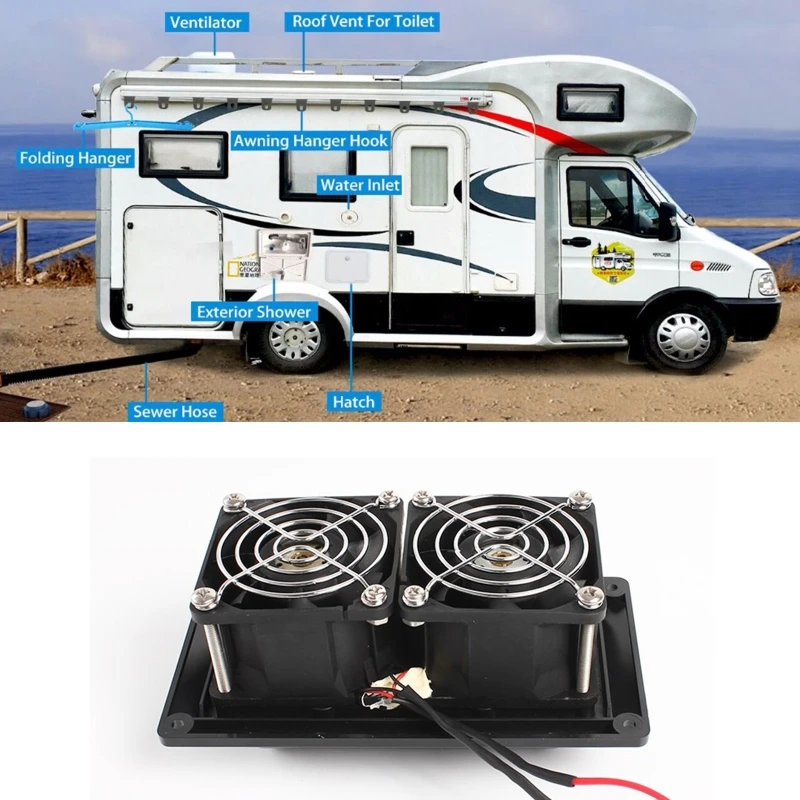 

Вентилятор на крышу RV, 12 В, вытяжной вентилятор для дома на мотоцикле, ручной коленчатый подъемник, дымовая крышка, быстрое вдохновение, вытя...