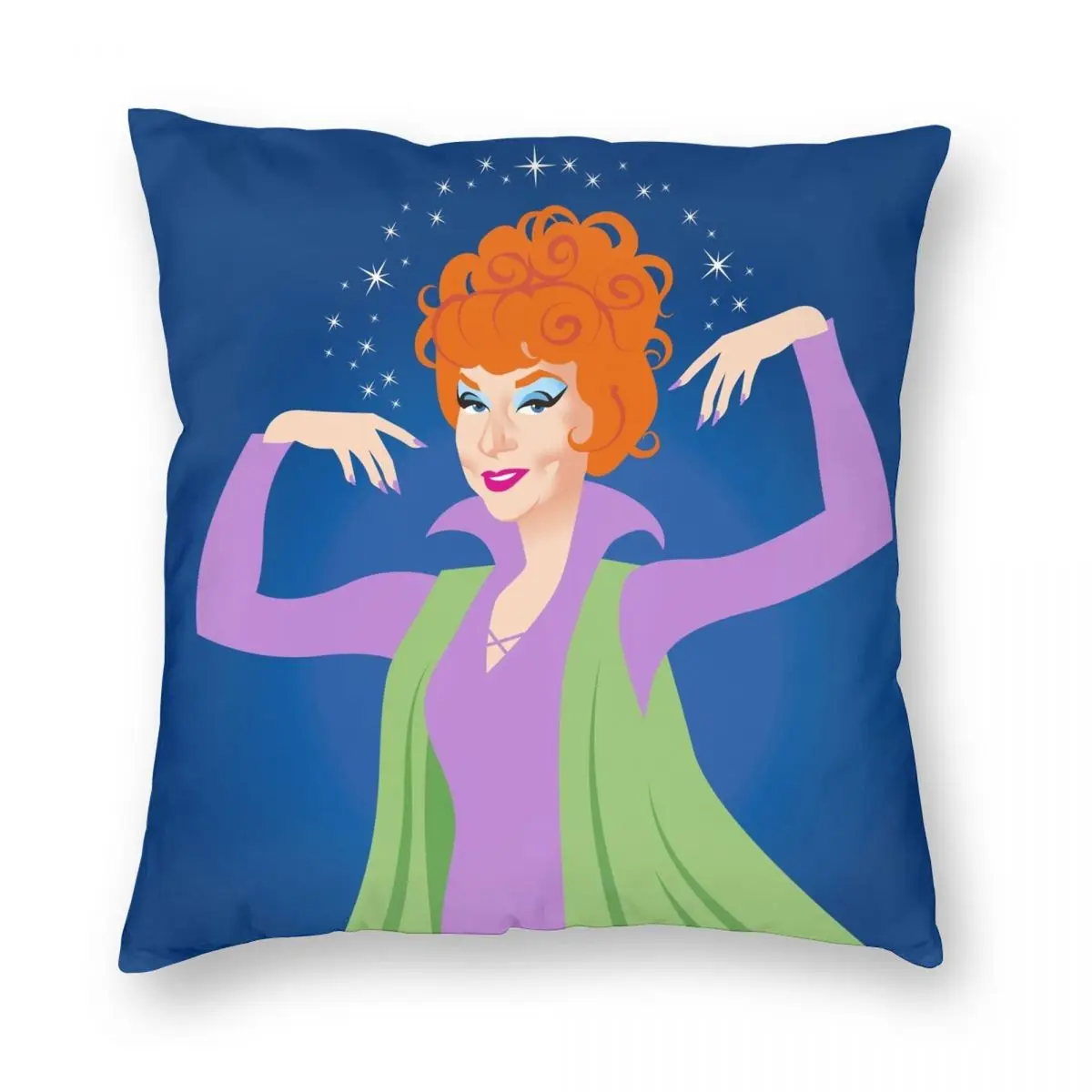 Endora Pillowcase Polyester Linen Velvet Creative Zip Decor Throw Pillow Case Sofa Cushion Cover