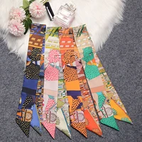 jungle leopard 100 real silk scarf women design summer natural mulberry silk scarf foulard hair bag scarvesneckerchief hairband