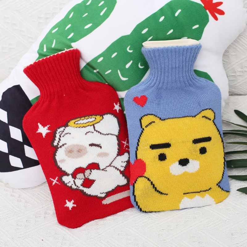 Вязаный защитный чехол для большой бутылки 1 литра сумки из ПВХ горячей воды