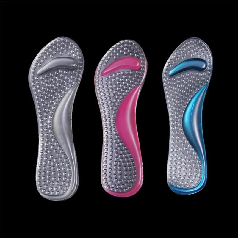 

Silicone Gel Orthopedic Insoles Women High Heel Shoes Flat Foot Arch Support Pads Shoe Inserts Transparent Massage Insole