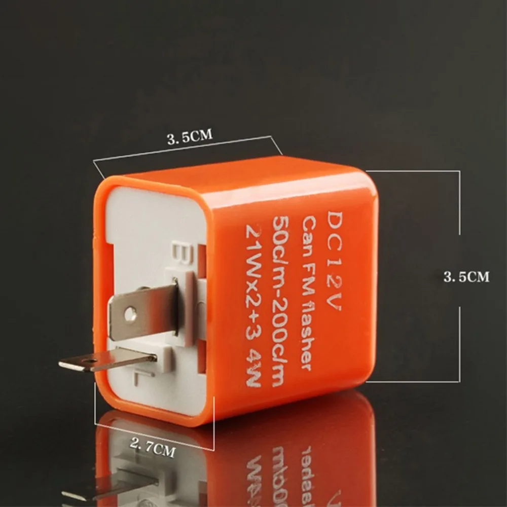 12В 2-контактный мотоциклетный мигалка регулируемый светодиодный реле указатель