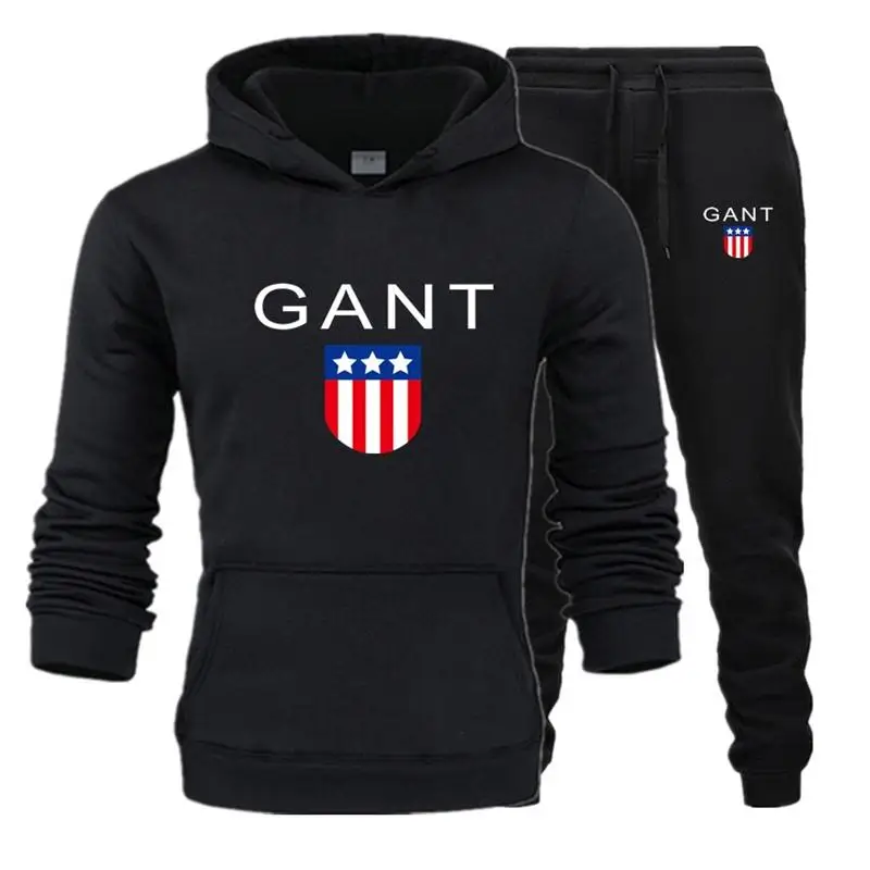 

2021 New tracksuit Men's Hoodie suit, brand sportswear, casual sportswear, Hoodie and jogging pants