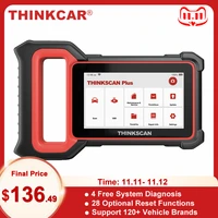 thinkcar thinkscan plus s5 obd2 car scanner obd engine abs srs transmission code reader automotive diagnostic tools pk crp123i