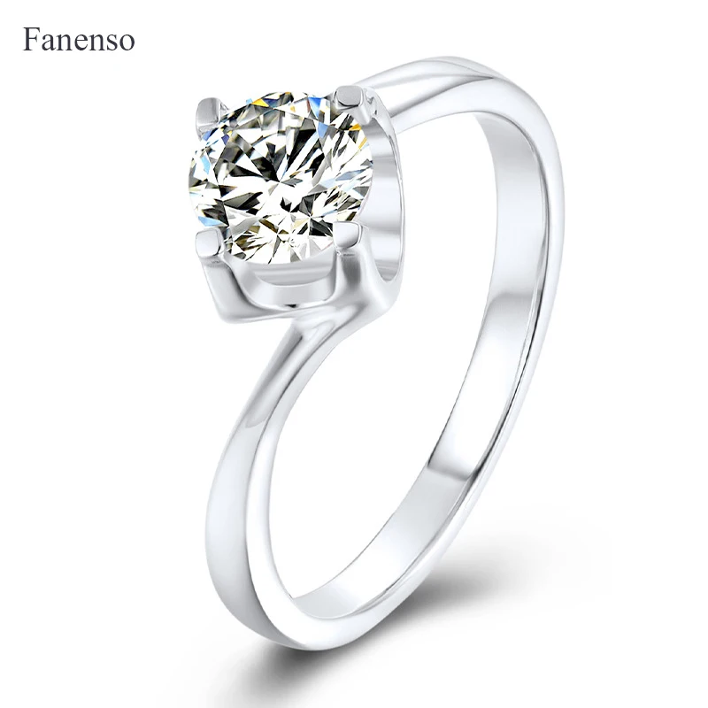 

New Design Women 925 Sterling Silver 0.5Ct Moissanite Rings Couple Wedding Party Diamond Jewelry Proposal Paired For Famale Ring