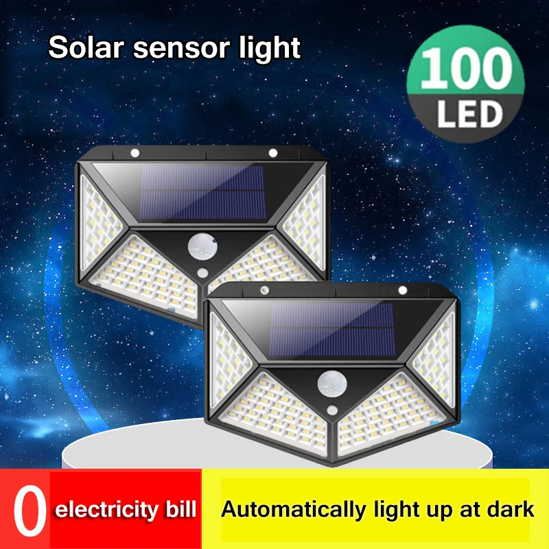 Солнечный датчик настенный светильник зарядка Водонепроницаемый