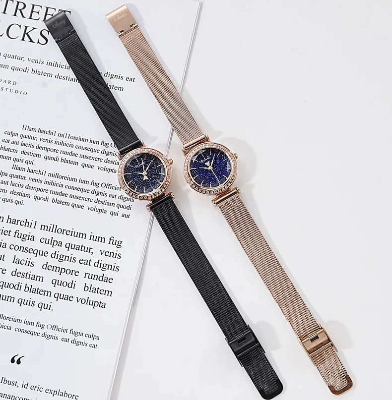 

2021Disney Women's smart digital lover ladies luxury Couple quartz watches Bracelet Handcuffs gift