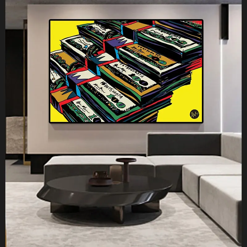 

Abstract Arts Money Dollars Pictures Canvas Painting Wall Art Modern Posters and Prints For Living Room Home Decor Cuadros