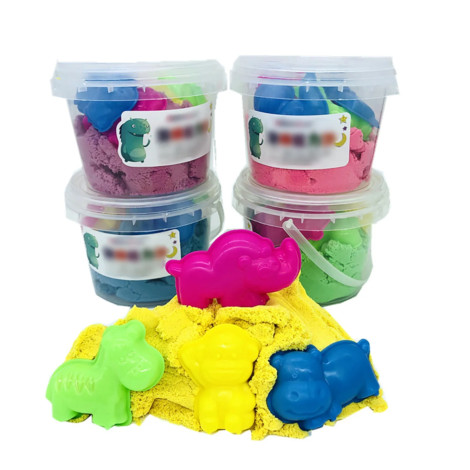 Оригинальный литейный слайм кинетика песок голубой натуральный с слаймом